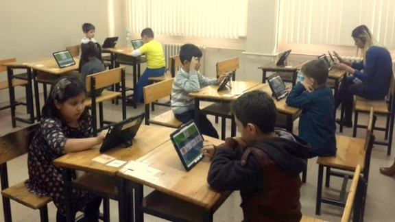 Balıkesirde Özel Yetenekli Öğrencilere Tablet Bilgisayarla İlk Grup Taraması Yapıldı