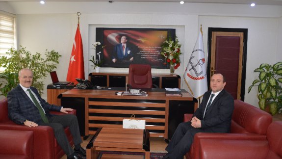 Altıeylül Belediye Başkanı Zekai Kafaoğlundan, Müdürümüz Yakup Yıldıza Ziyaret