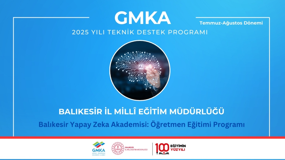  Balıkesir'de Yapay Zekâ Destekli Öğretmen Eğitimi Başlıyor